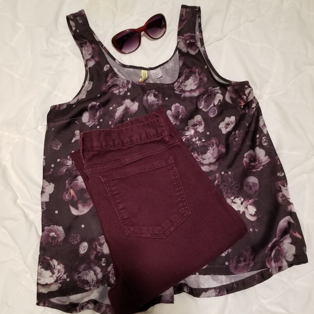 H&M Divided floral tank top - reposh